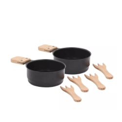 2 CAQUELONS POUR FONDUE AU...