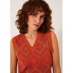 LISE terracotta petit pull...