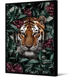 TOILE TABLEAU VELOURS Tigre 